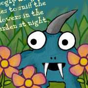 Boogly Boogoo likes to sniff flowers