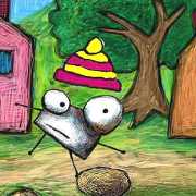 Fillipe trips and loses his hat