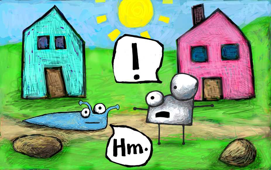 Sluggo the Slug and friends photograph. What's wrong Fillipe? Why are you deflating Sluggo's eyestalks?