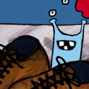 Sluggo juggles some items